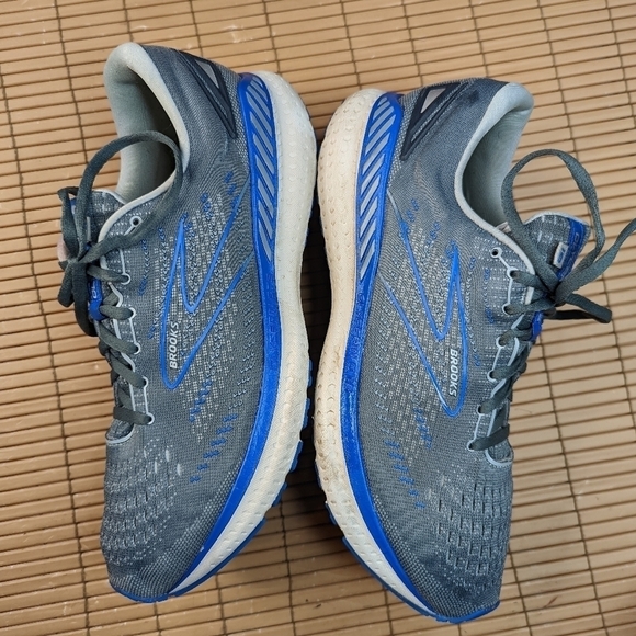 Brooks Glycerin 19 Men’s Running Shoes Size 11.D (Medium) Gray blue. Great condi - Picture 9 of 11